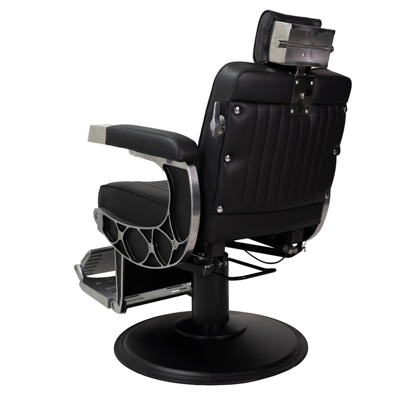 KARMA CHANDLER BARBER CHAIR BLACK & CHROME