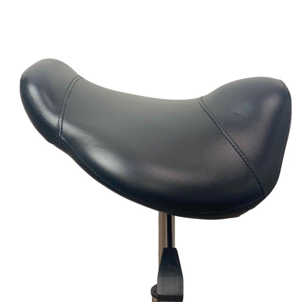 Brumby Stool - Black Base - Clear Wheels