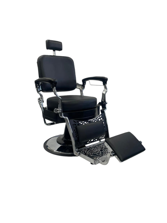 KARMA NOOSA BARBER CHAIR BLACK & CHROME