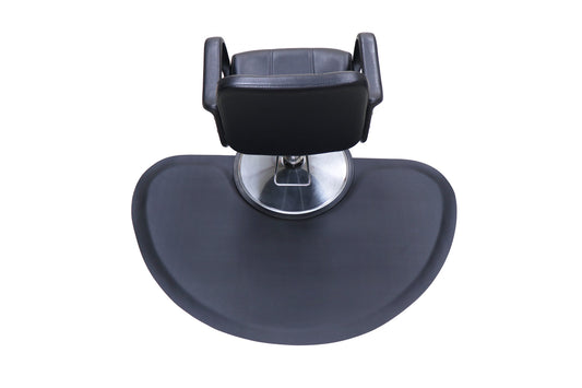 Karma Anti Fatigue Mat Semi Circular Thick for Barber Chair Black