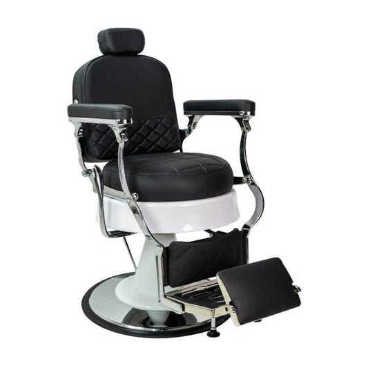 KARMA ASCOT BARBER CHAIR BLACK & CHROME