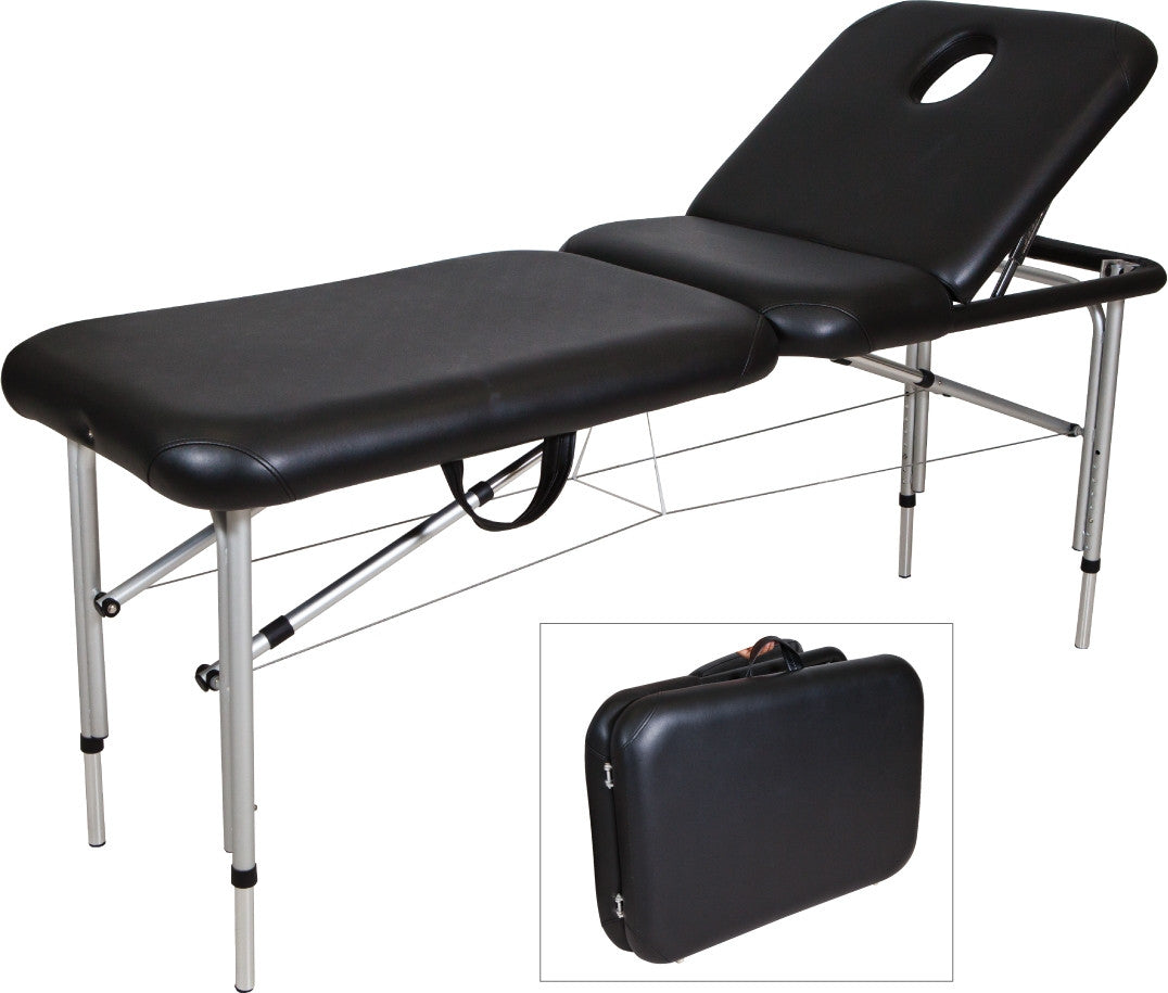 Lightweight Aluminium Portable Bed - White