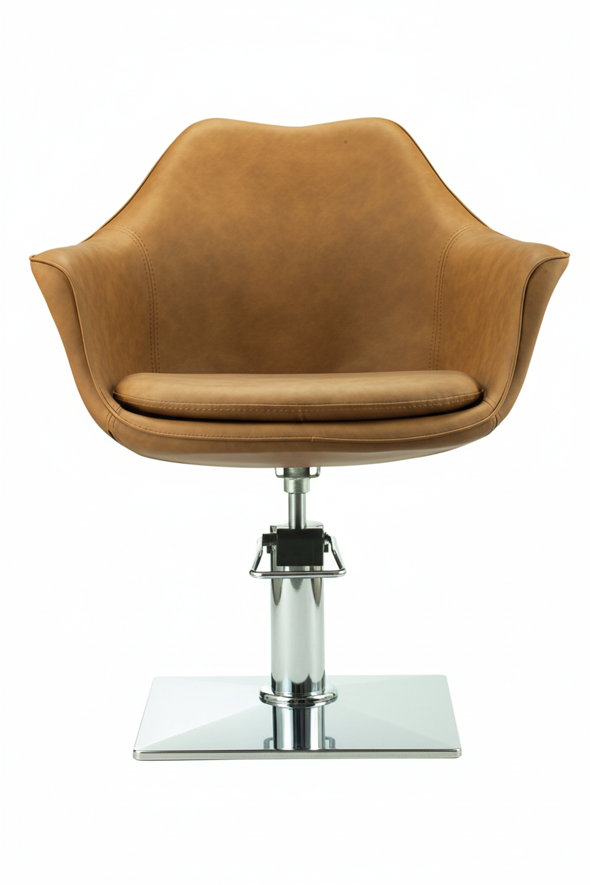 Front view - square chrome base