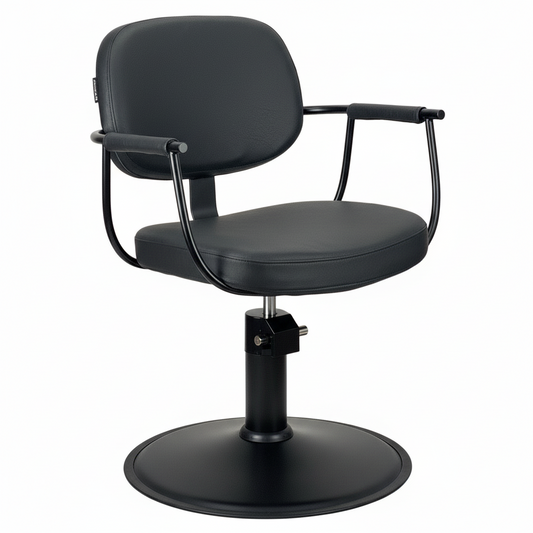 Chelsea Black Upholstery - Black Frame Styling Chair - Hydraulic