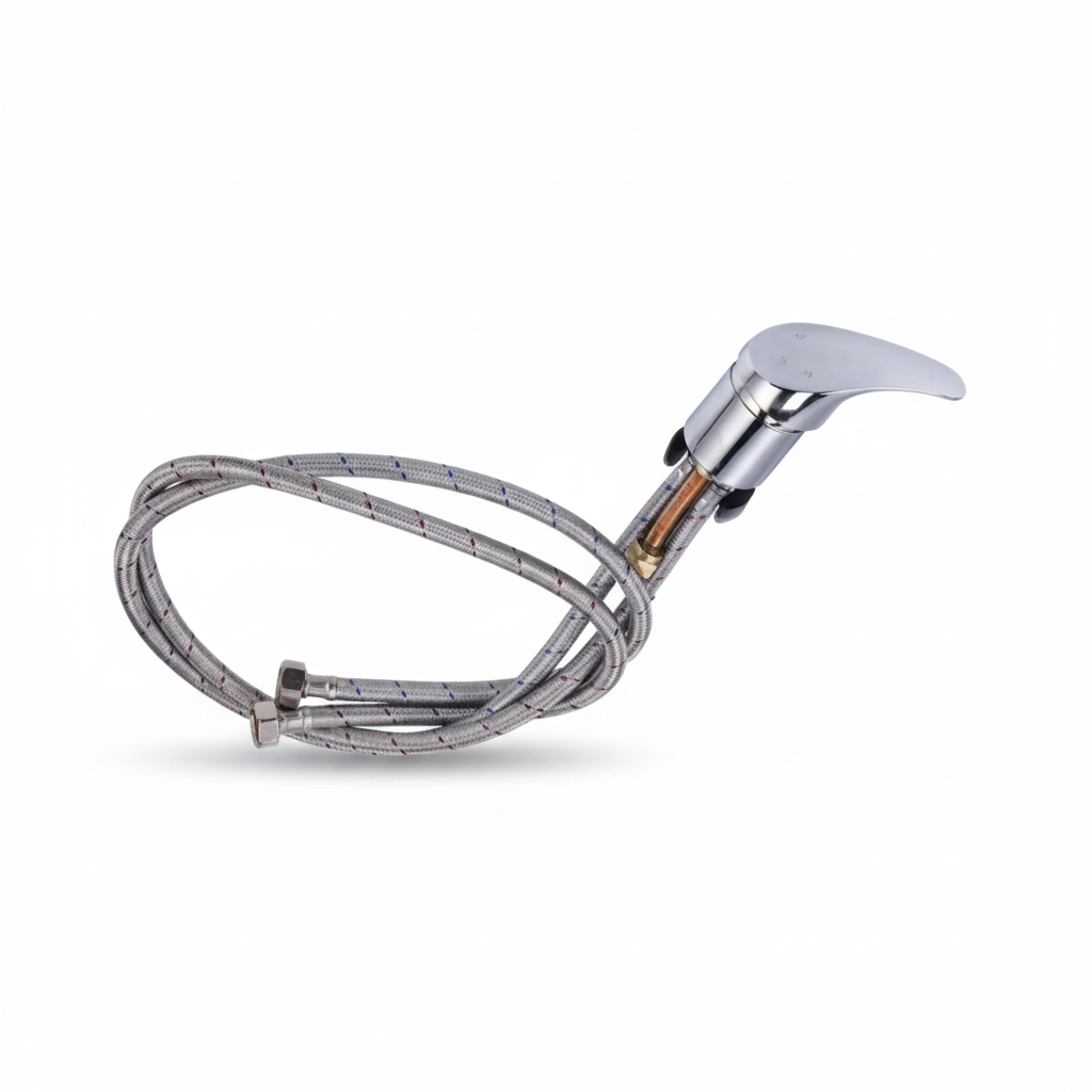 Square hand-shower mixer product image