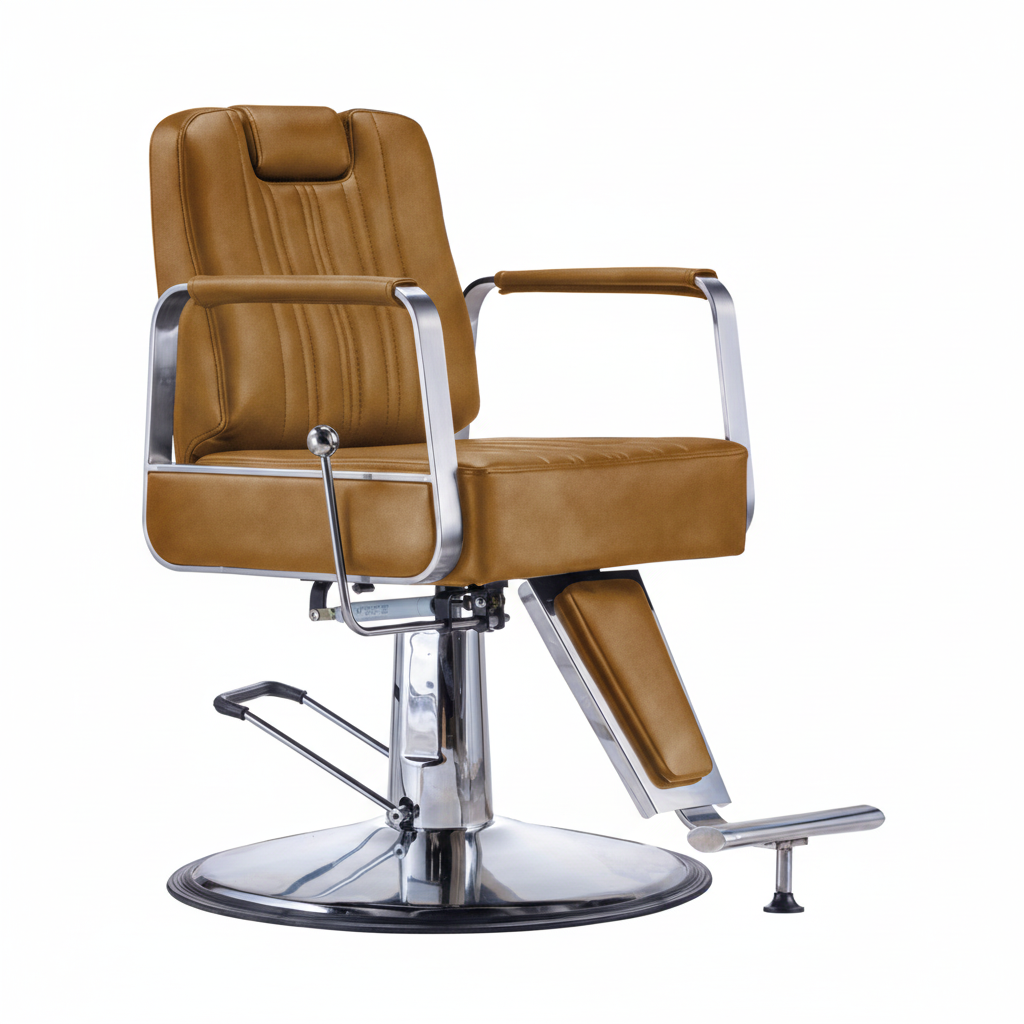 Tan barber chair - 1:1