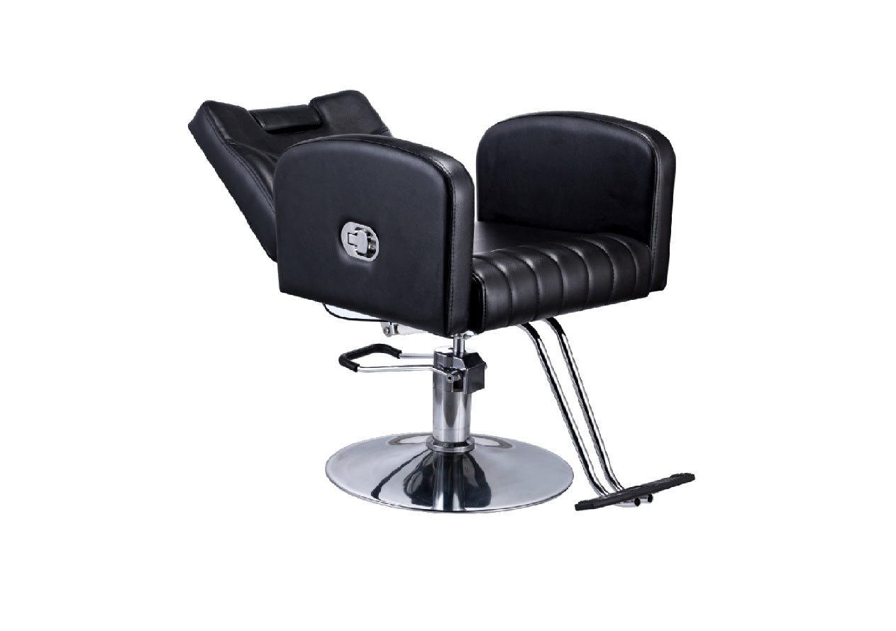 Karma Batlow Salon Chair (Black / Grey / White / Tan)