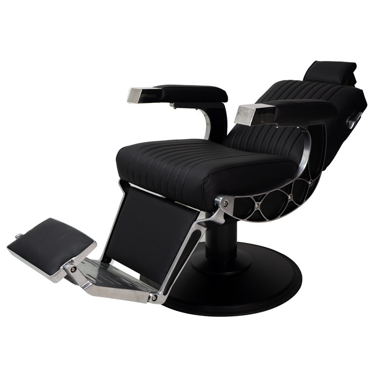 KARMA CHANDLER BARBER CHAIR BLACK & CHROME