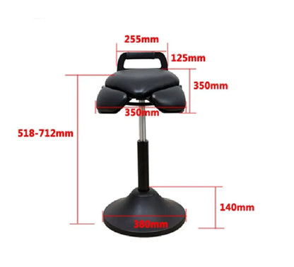 Karma St Franklin Pedestal Stool Black
