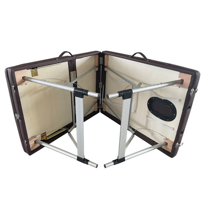 KARMA BLUFF PORTABLE FOLDABLE MASSAGE TABLE BROWN