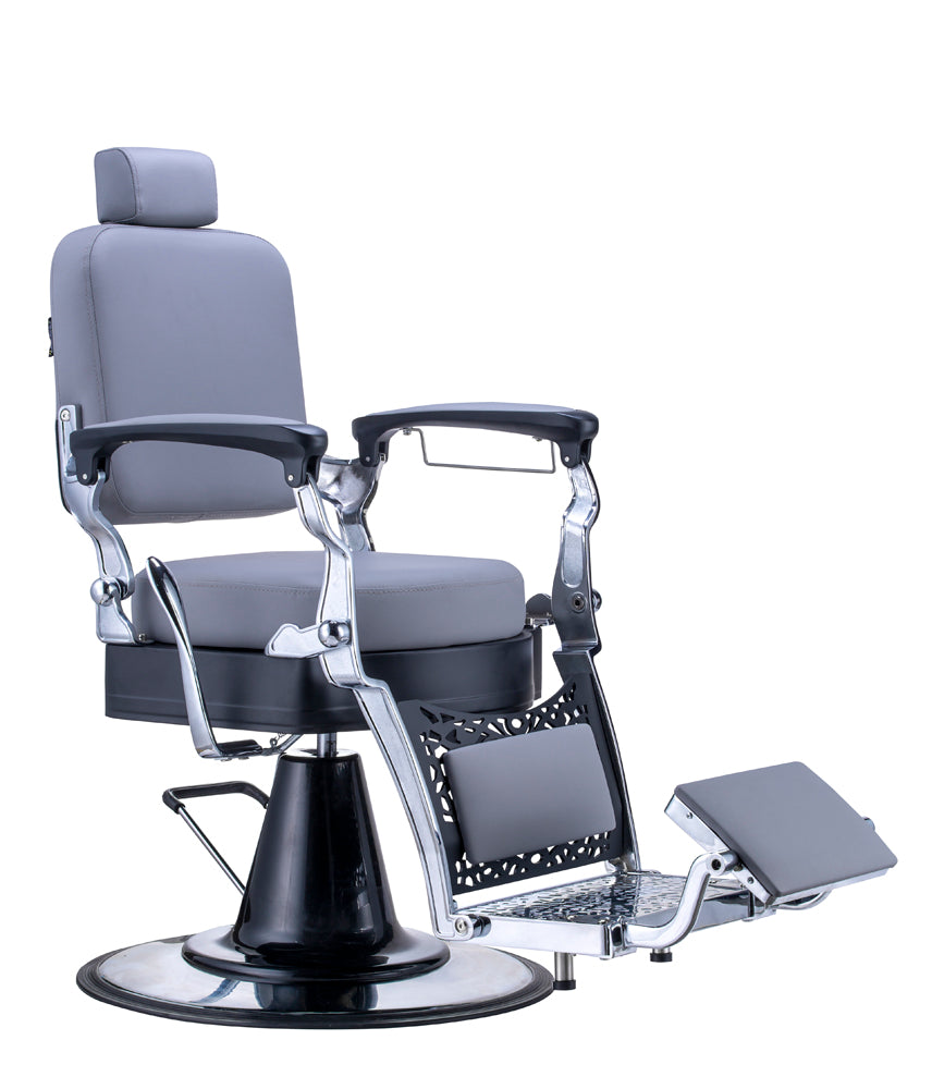 KARMA NOOSA BARBER CHAIR GREY & BLACK