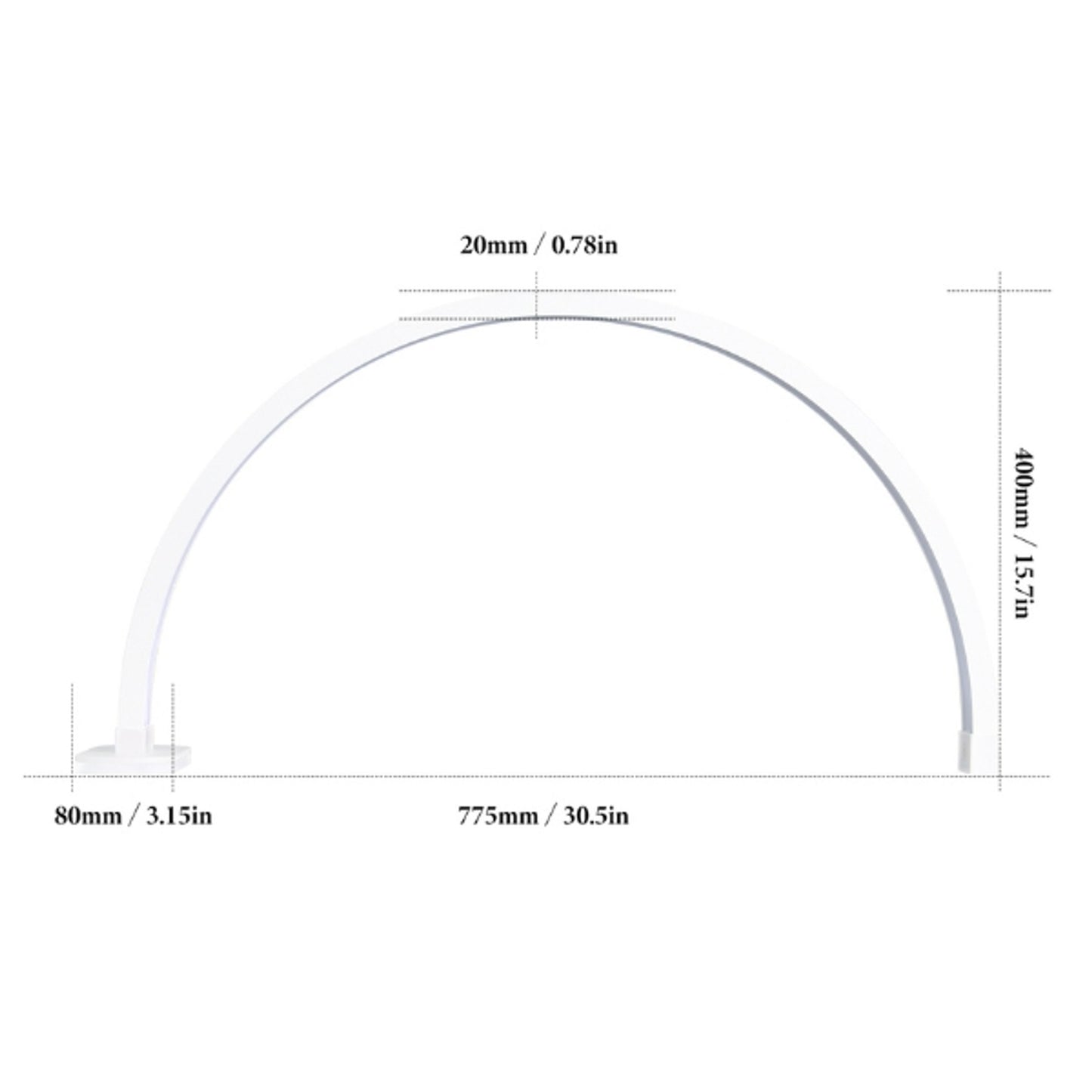 Arch LED Nail Table Lamp