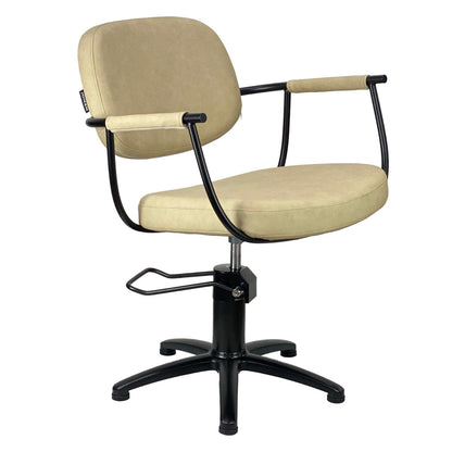 Chelsea Sand Styling Chair - Black Frame