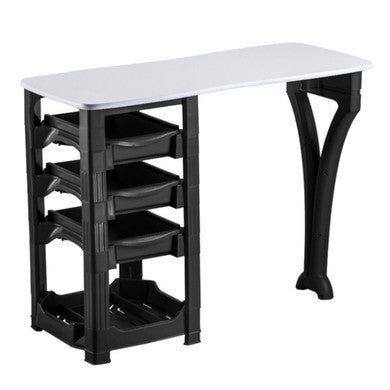 Muse Manicure Table - White/Black