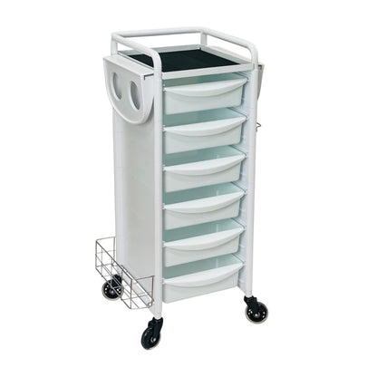 Jasper White 6 Drawer Salon Beauty Trolley