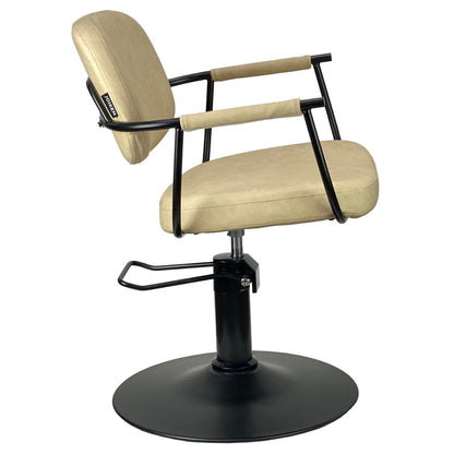 Chelsea Sand Styling Chair - Black Frame