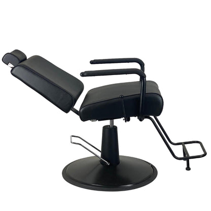 Cyrus BLACK Upholstery Reclining Salon Chair