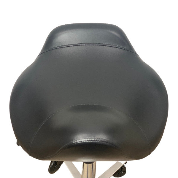 Brumby Stool - Chrome Base - Click n Clean Castor Wheels