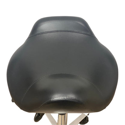 Brumby Stool - Black Base - Clear Wheels