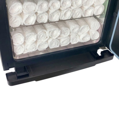 Single Towel Warmer - Black | 24 Towel Capacity