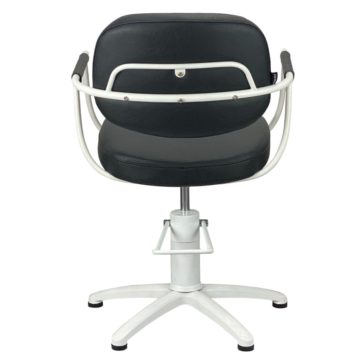 Chelsea Black Upholstery - White Frame Styling Chair - Hydraulic