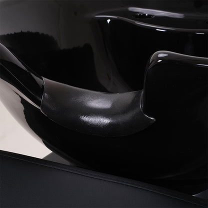 Karma Complete Shampoo Unit Daylesford With Massage Black With Black Deep Basin