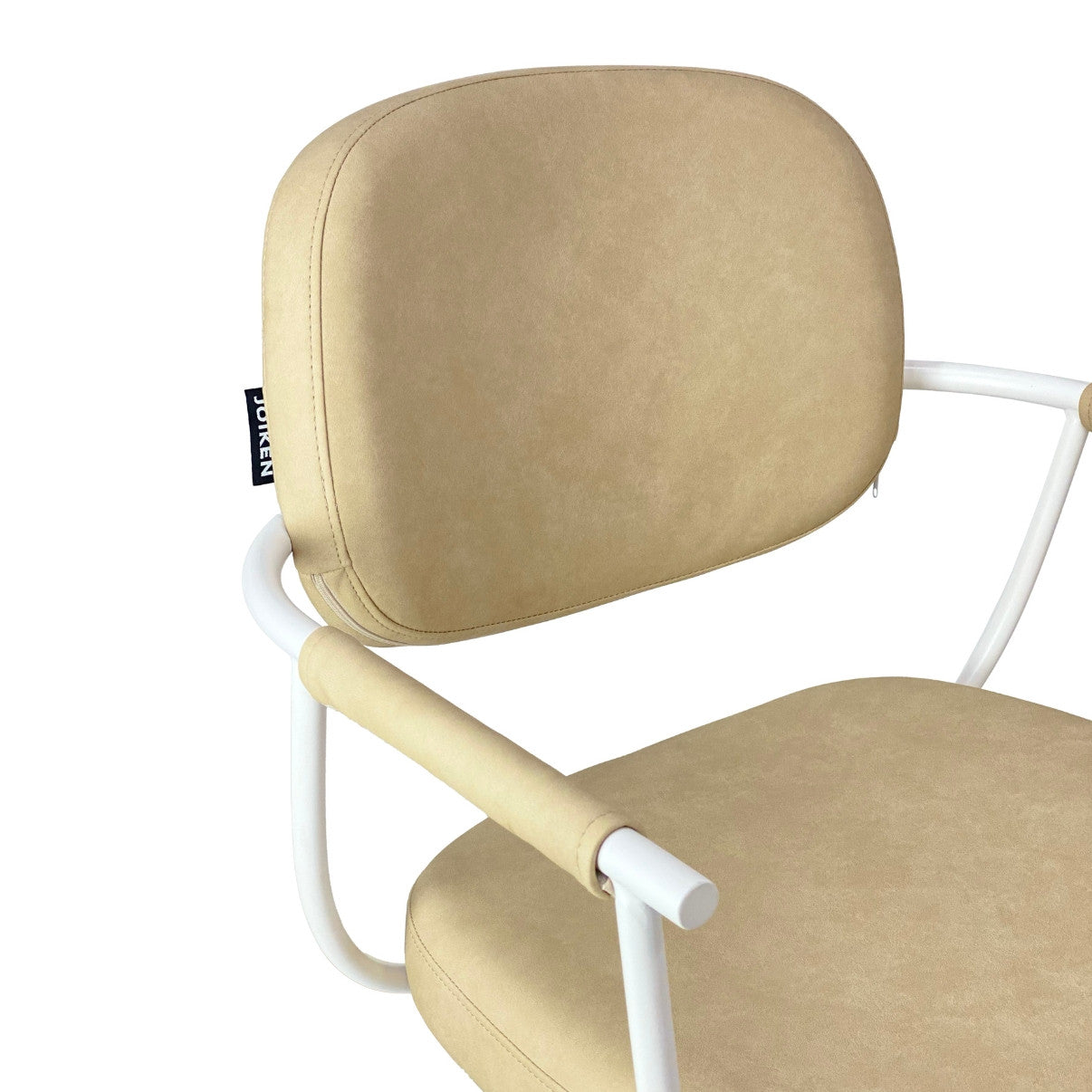 Chelsea Sand Styling Chair - White Frame