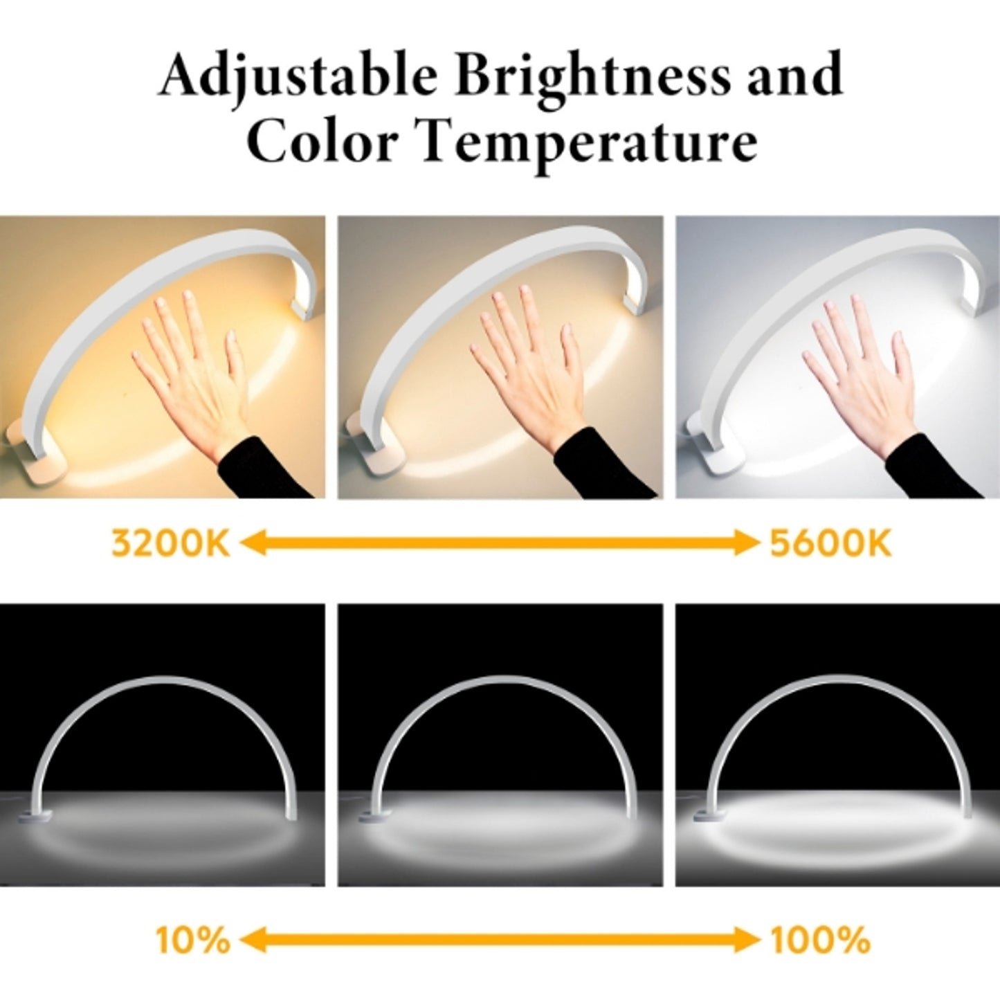 Arch LED Nail Table Lamp