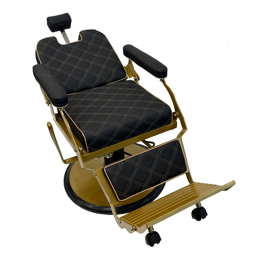 KARMA PADDINGTON BARBER CHAIR BLACK & GOLD