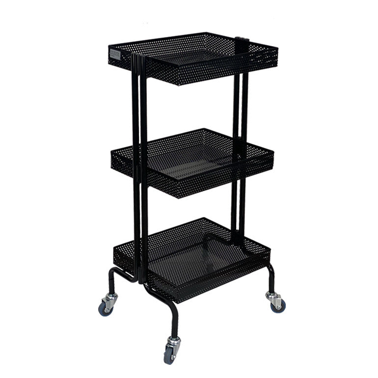 Clem Black Hairdressing Beauty Trolley