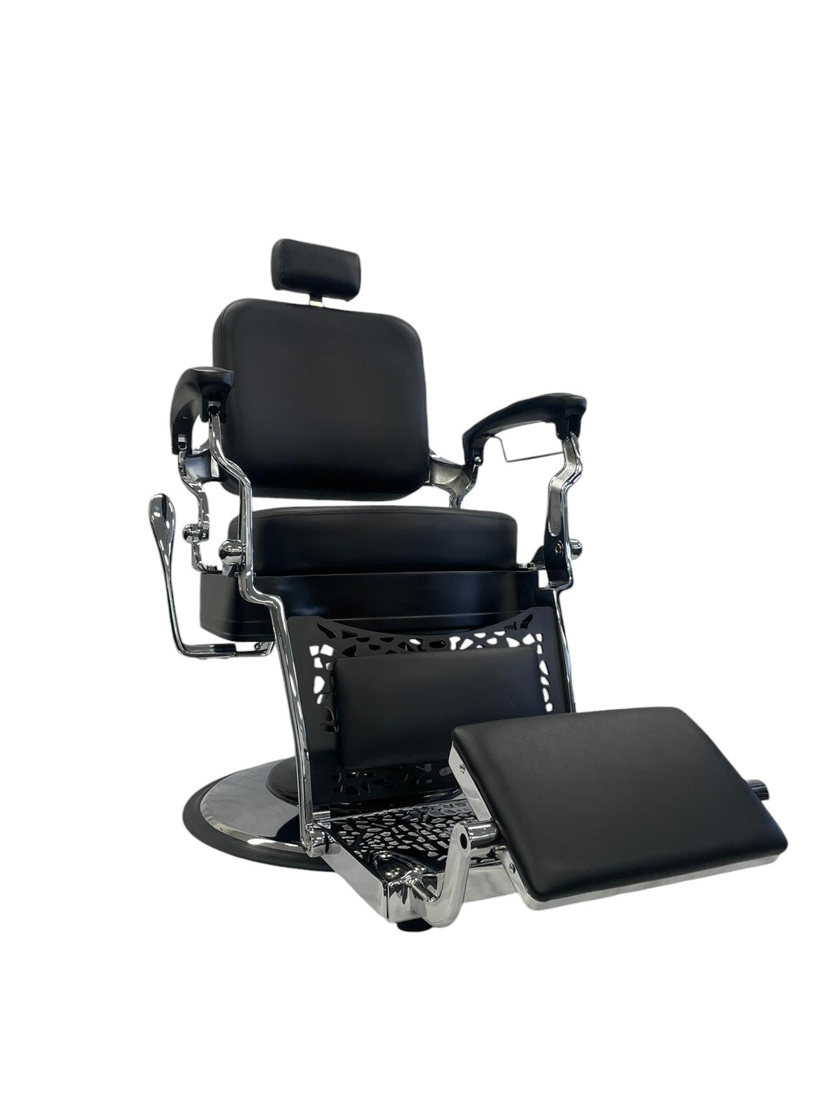 KARMA NOOSA BARBER CHAIR BLACK & CHROME