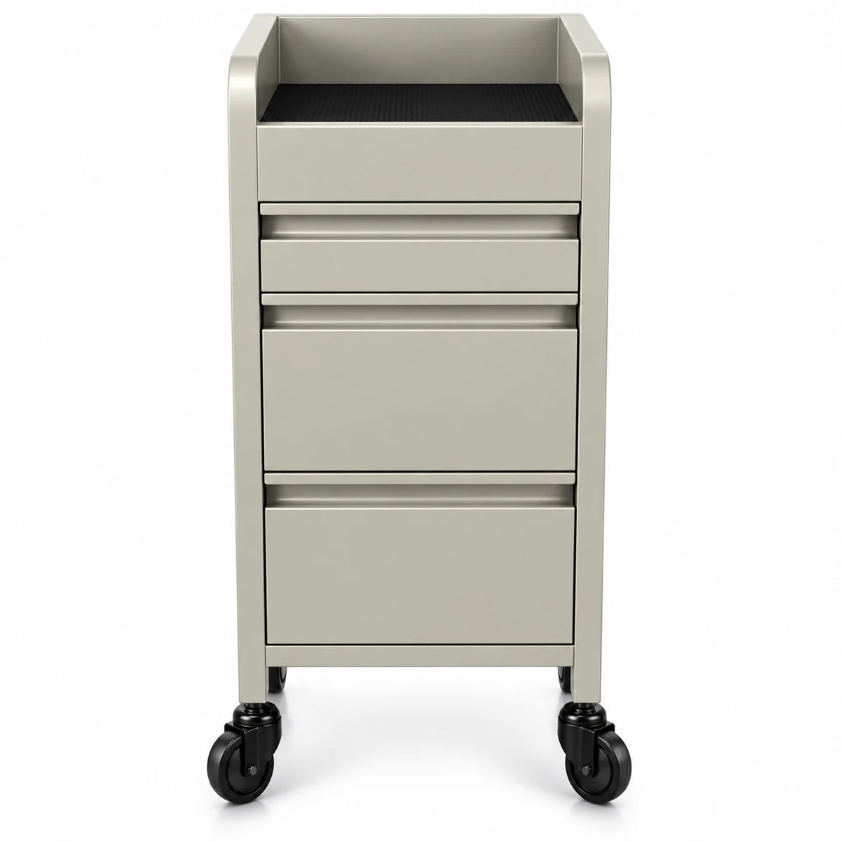 Fusion Oyster 4 Drawer Hairdressing Beauty Trolley - Click'n Clean Castor Wheels