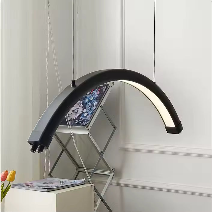 Karma LED 28″ Ceiling Mounted Lamp Black