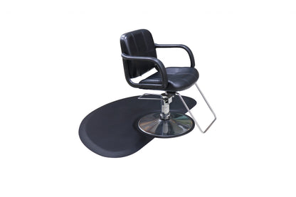 Karma Anti Fatigue Mat Semi Circular Thick for Barber Chair Black
