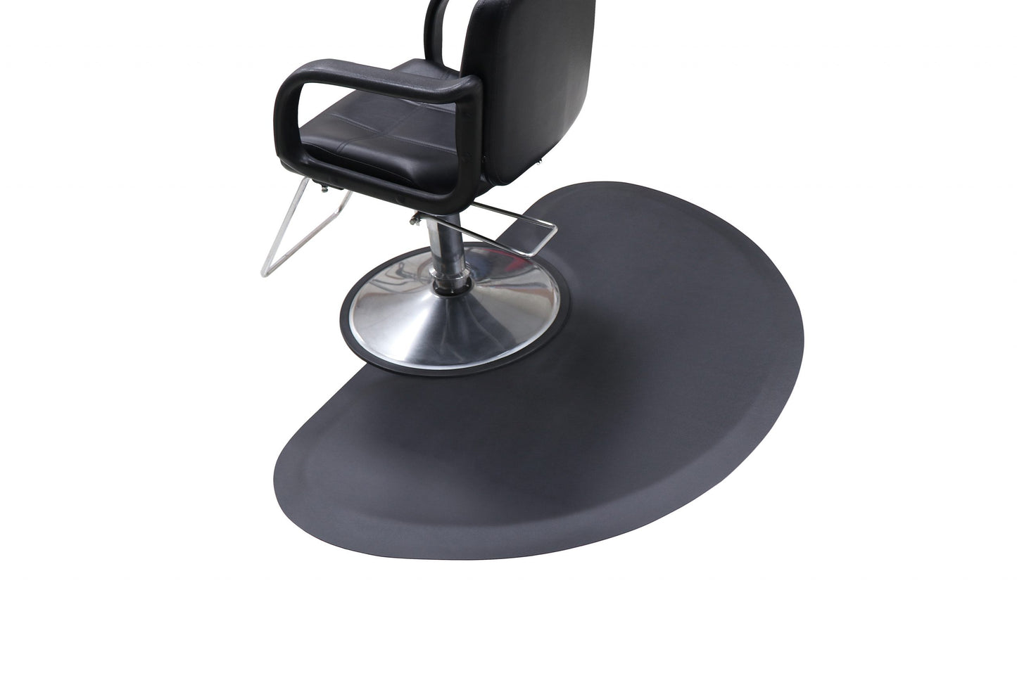 Karma Anti Fatigue Mat Semi Circular Thick for Barber Chair Black