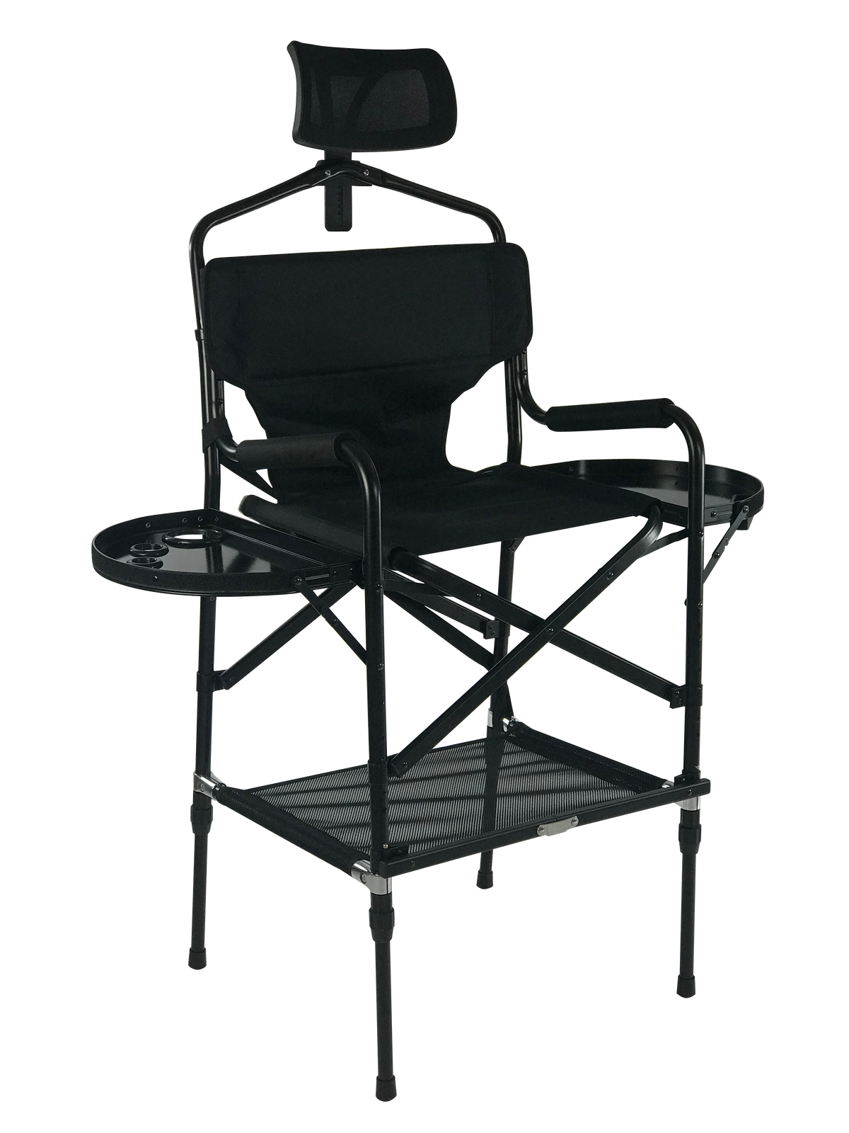 Karma Greenacre Height Adjustable Portable Makeup Chair with Headrest