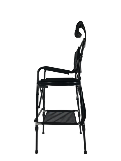 Karma Greenacre Height Adjustable Portable Makeup Chair with Headrest