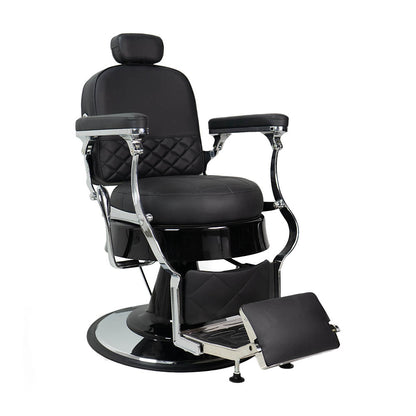 KARMA ASCOT BARBER CHAIR BLACK & CHROME