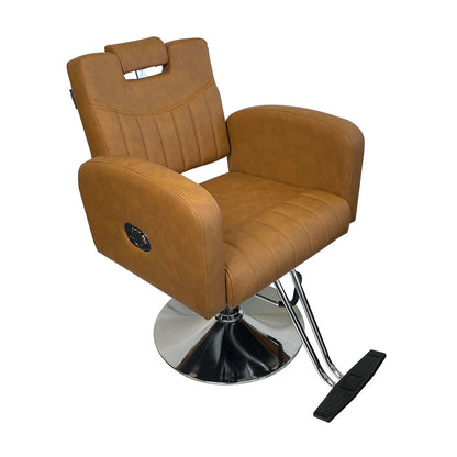 Karma Batlow Salon Chair (Black / Grey / White / Tan)