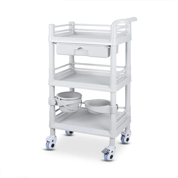 KARMA WILTON 3 TIER BEAUTY & MEDICAL TROLLEY SMALL for Professional Salons, Barbers and Tattoo Studios