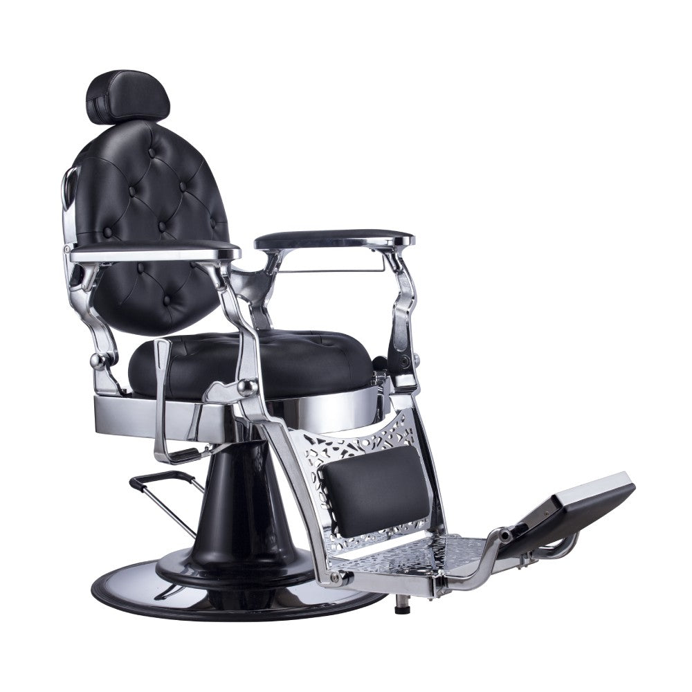 KARMA GOLD COAST BARBER CHAIR BLACK & CHROME