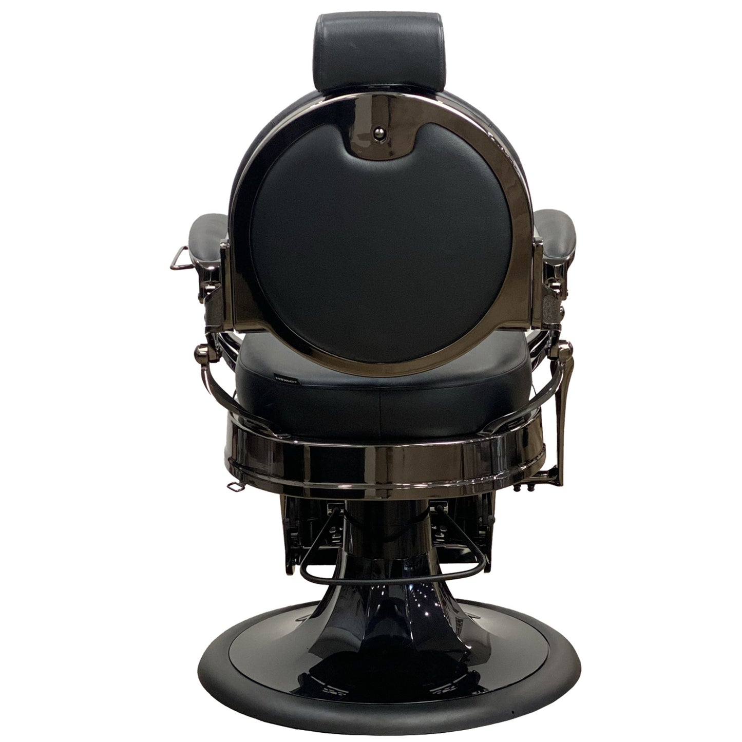 Miami Barber Chair - Black Upholstery