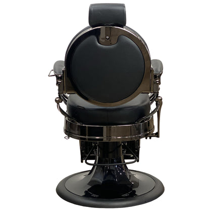 Miami Barber Chair - Black Upholstery