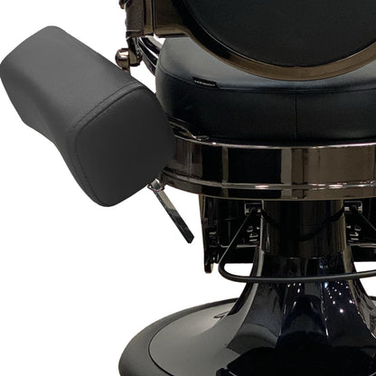 Miami Barber Chair - Black Upholstery