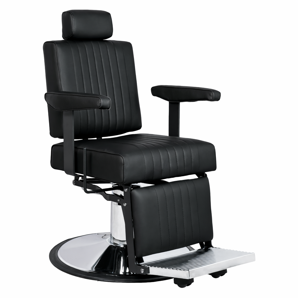 Karma Nerang Barber Chair Black & Chrome