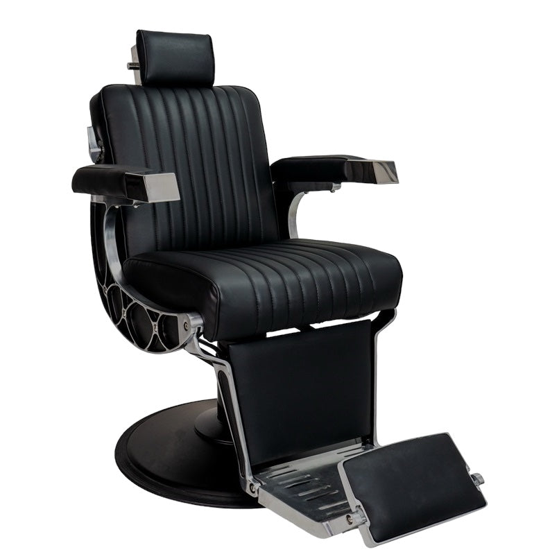 KARMA CHANDLER BARBER CHAIR BLACK & CHROME