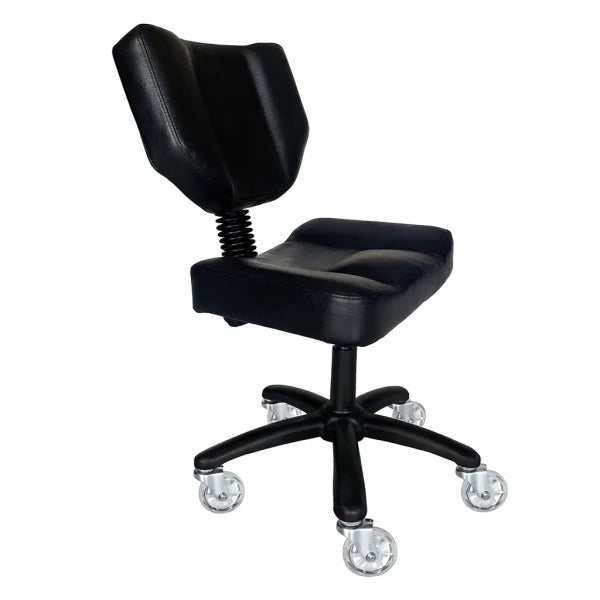 Karma Stanley Adjustable Stool with Back Black