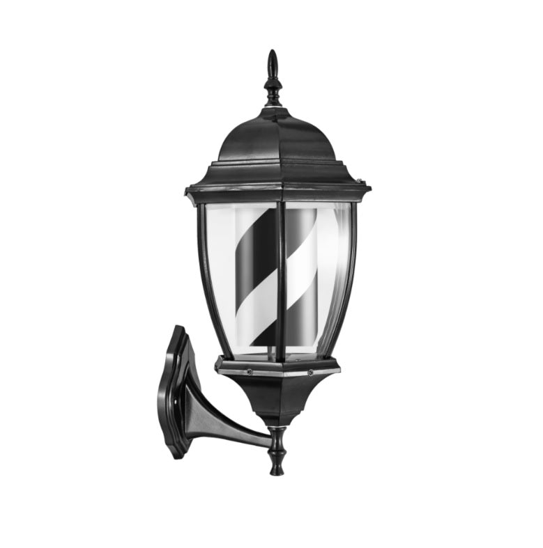 Karma Barber Pole #7 Street Lamp Black & White