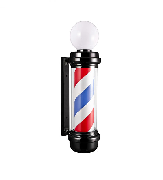 Karma Barber Pole #3 Black With Top Light