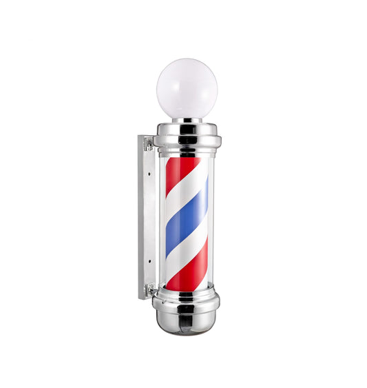 Karma Barber Pole #4 Chrome With Top Light